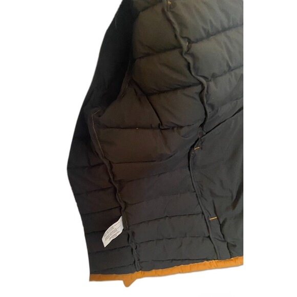 HFX Women's Stretchy Hooded Puffer Jacket Mustard (Yellow) Size XXL - Picture 7 of 9